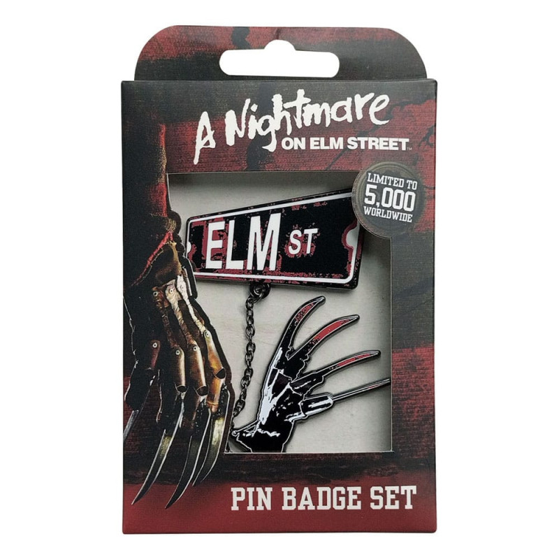 A Nightmare on Elm Street - Pack 2 pins Freddy 5000 exemplaires