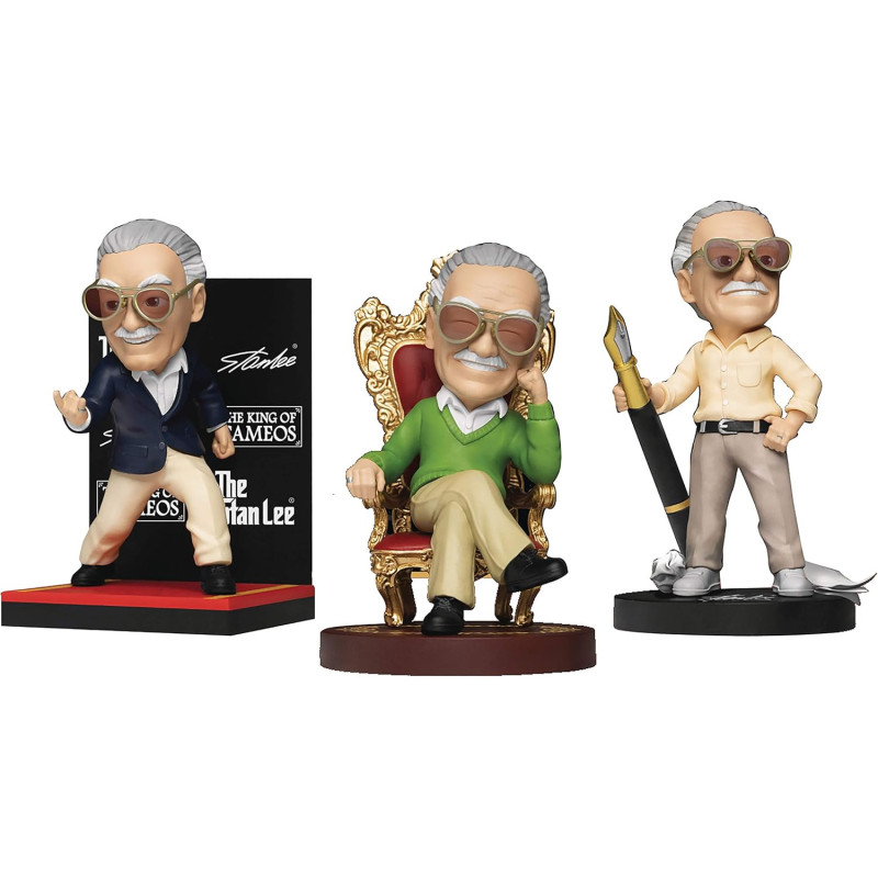 Marvel - Pack de 3 figurines diorama Stan Lee