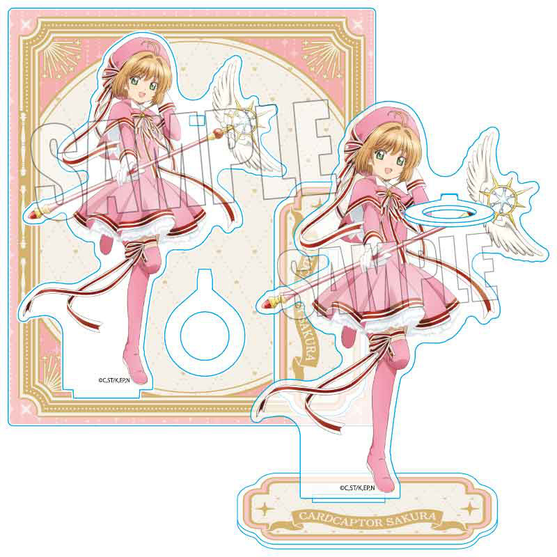 CardCaptor Sakura - Porte-stylo stand acrylique Kinomoto Sakura (Pink A)