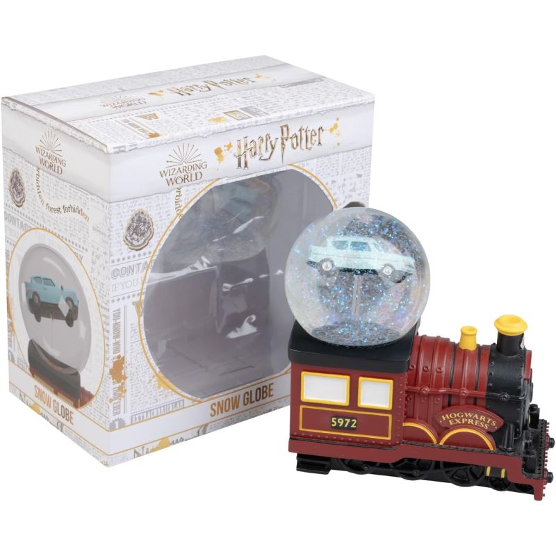 Harry Potter - Boule à neige Hogwarts Express et Ford Anglia