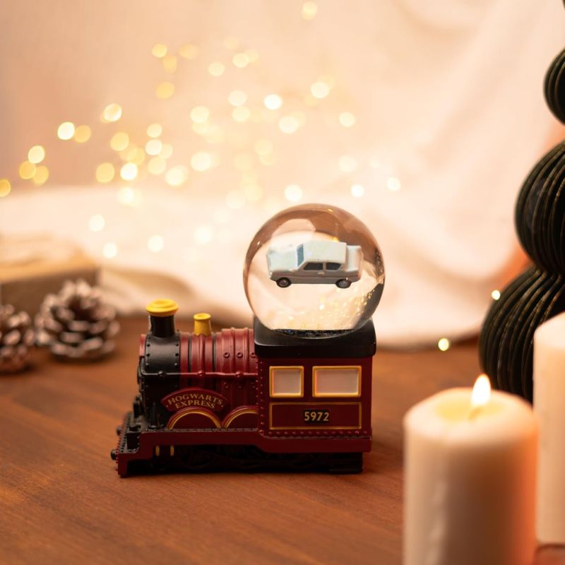 Harry Potter - Boule à neige Hogwarts Express et Ford Anglia