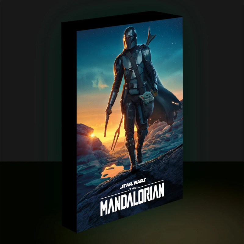 Star Wars : The Mandalorian - poster toile lumineuse Nightfall