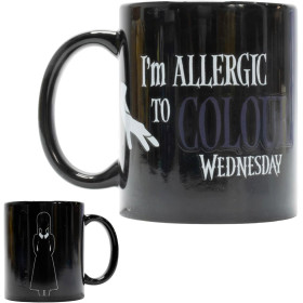 Wednesday - Mug thermo-réactif Allergic To Colour