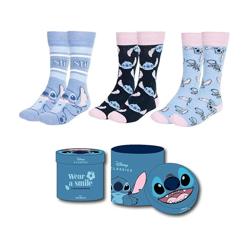 Disney : Lilo & Stitch - 3 paires de Chaussettes 36/43