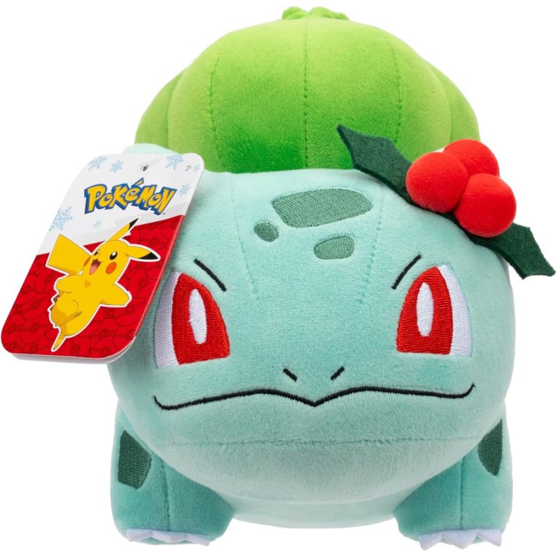 Pokemon - Peluche 20 cm : Bulbizarre Ruban Rouge