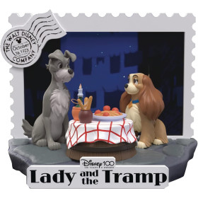 Disney : La Belle et le Clochard - Figurine D-Stage Diorama Lady And The Tramp 12 cm