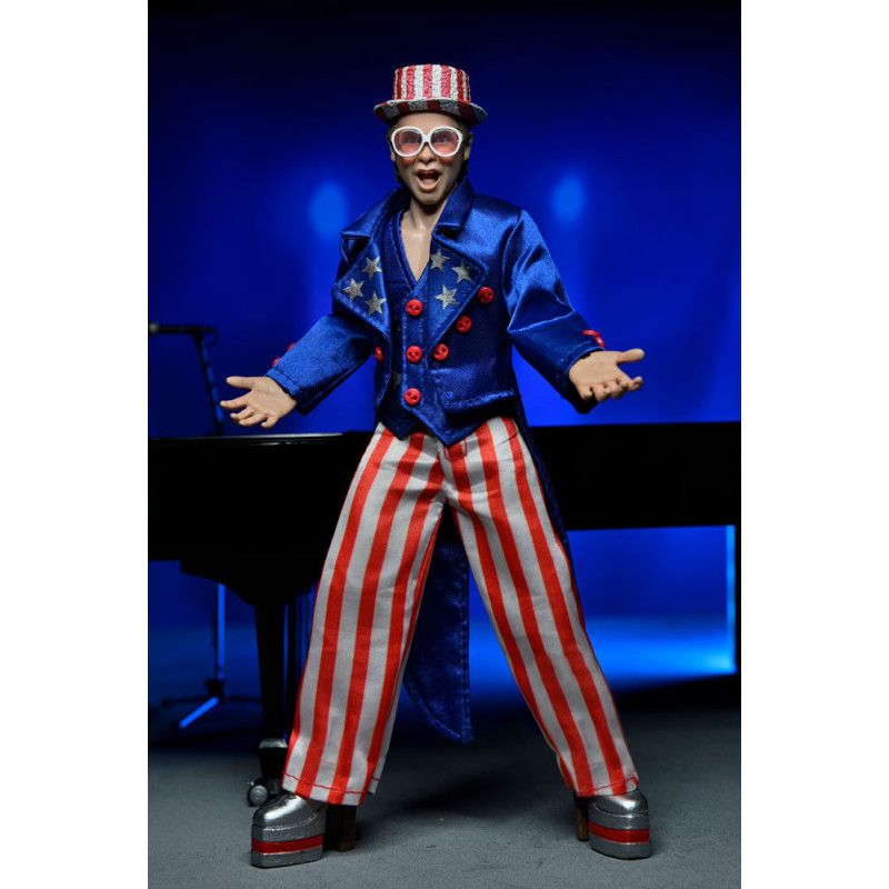 Elton John - Figurine Retro Retro Clothed Live in '76 Deluxe Set 20 cm