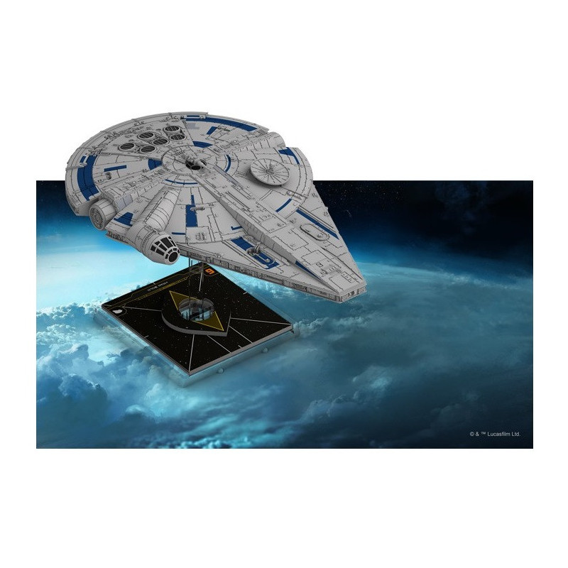 Star Wars : X-Wing 2.0 - Jeu de figurines : Faucon Millenium de Lando