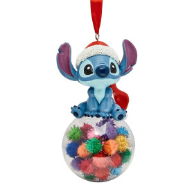 Disney - Ornement de sapin Santa Stitch sur boule