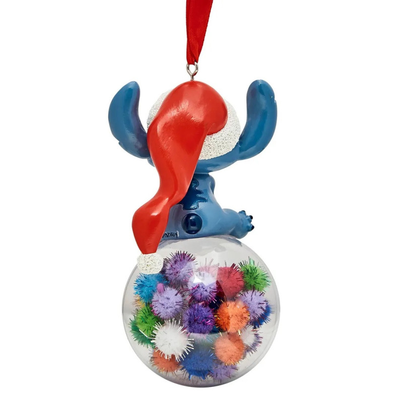 Disney - Ornement de sapin Santa Stitch sur boule