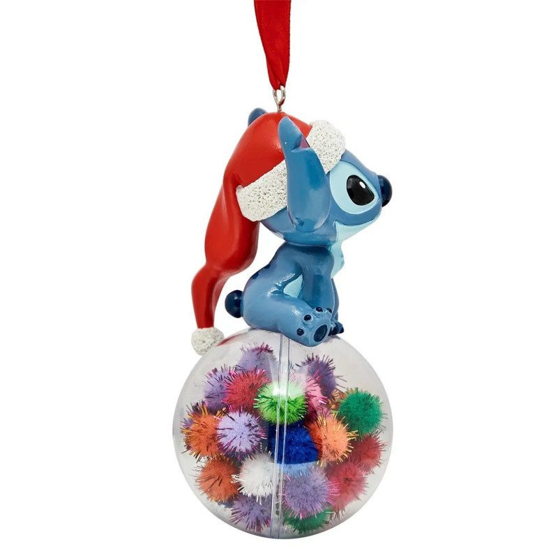 Disney - Ornement de sapin Santa Stitch sur boule