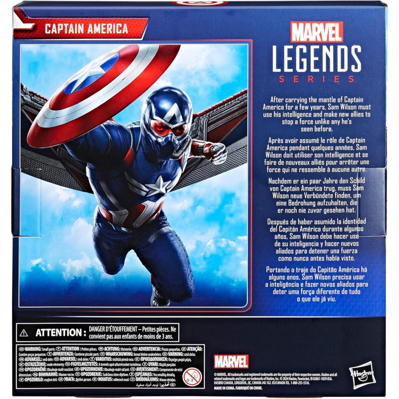 FÉVRIER 2025 : Marvel Legends - Figurine Captain America Brave New World : Captain America 15 cm