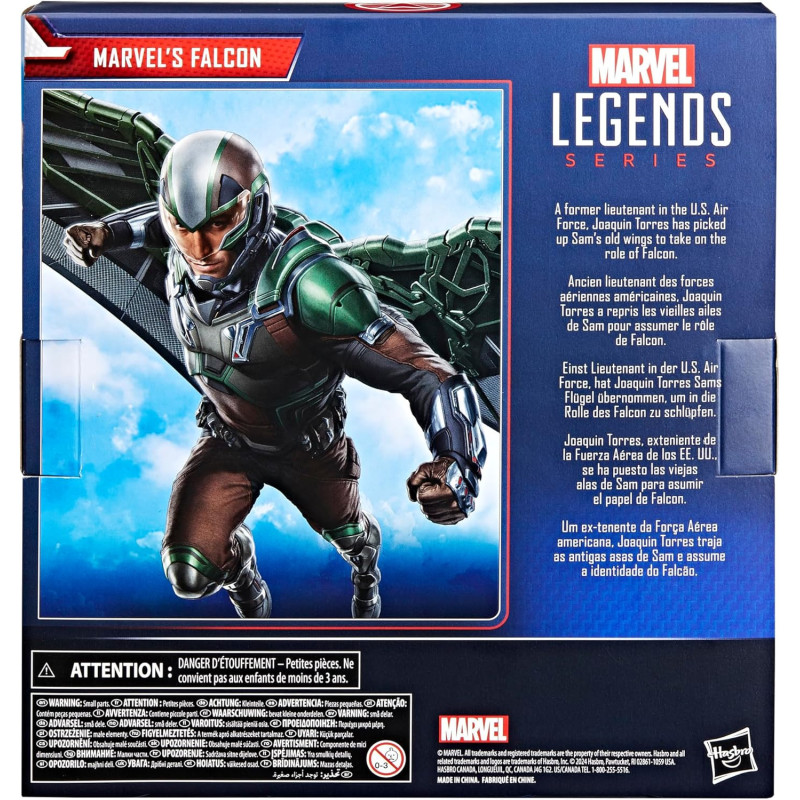 FÉVRIER 2025 : Marvel Legends - Figurine Captain America Brave New World : Falcon 15 cm