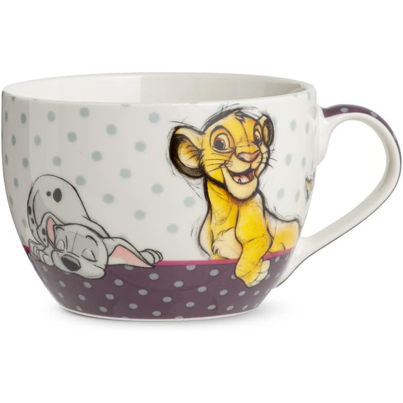 Disney : Animals - Tasse 520 ml Simba, Panpan, Bambi, Dalmatien