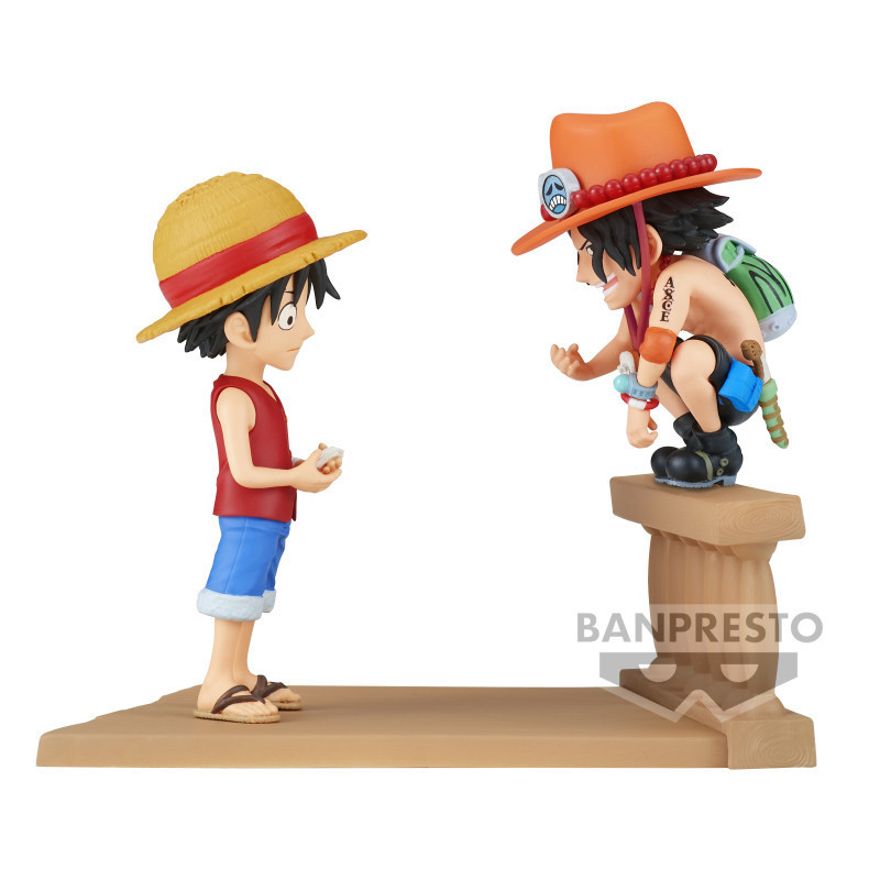 One Piece - Figurine WCF Log Stories : Luffy & Ace 8 cm