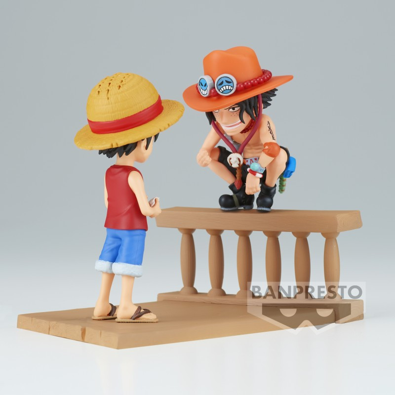 One Piece - Figurine WCF Log Stories : Luffy & Ace 8 cm