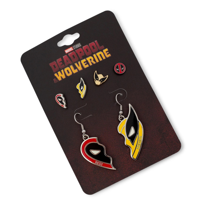 Marvel : Deadpool & Wolverine - Set de boucles d'oreilles