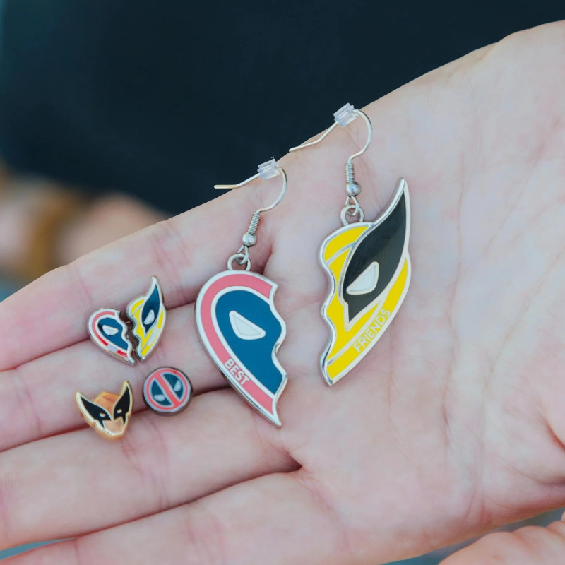 Marvel : Deadpool & Wolverine - Set de boucles d'oreilles