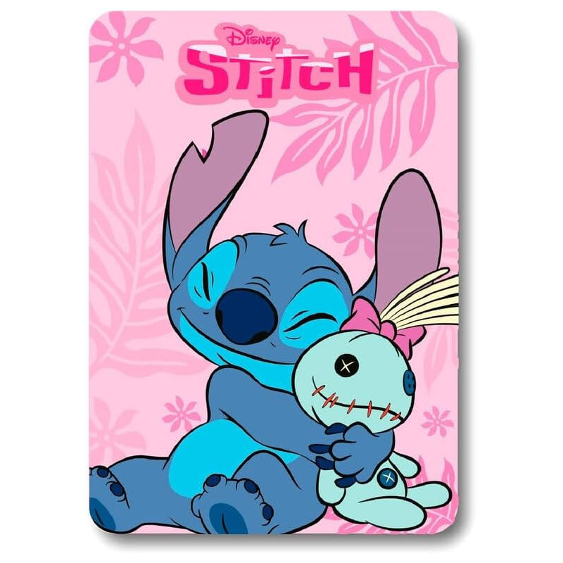 Disney - Couverture plaid Stitch & Scrump 100 x 140 cm