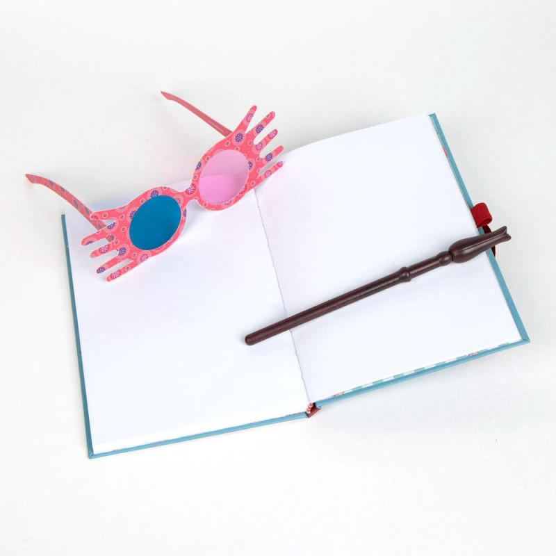 Harry Potter - Carnet Luna Lovegood avec Lorgnospectres et stylo baguette