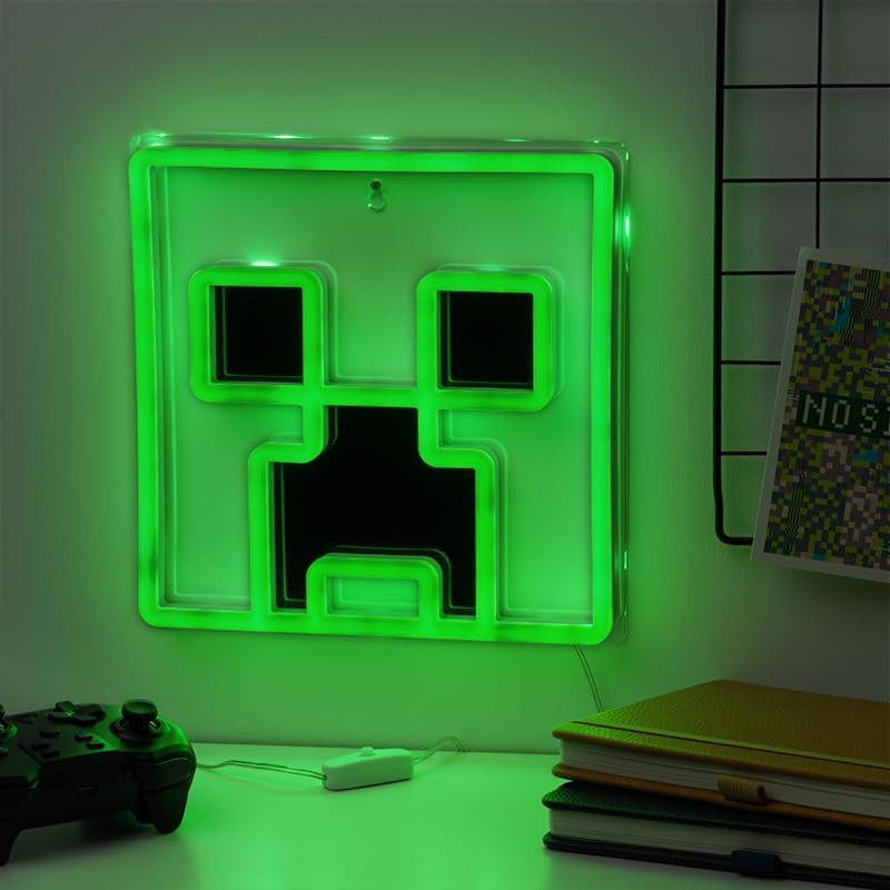 Minecraft - Lampe murale néon Creeper