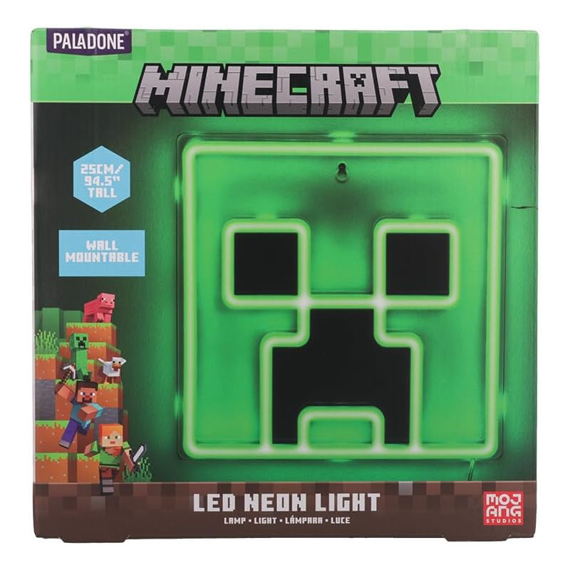 Minecraft - Lampe murale néon Creeper