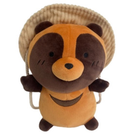 Peluche Tanuki Hat 30 cm