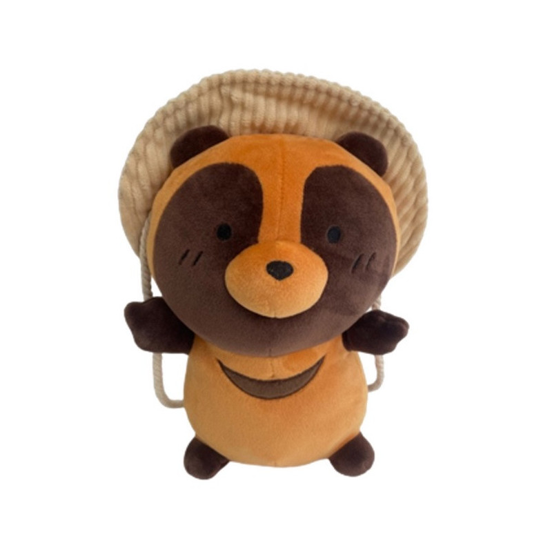 Peluche Tanuki Hat 30 cm