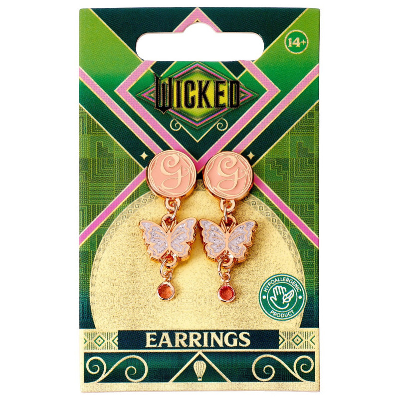 Wicked - Boucles d'oreilles Glinda Drop Butterfly