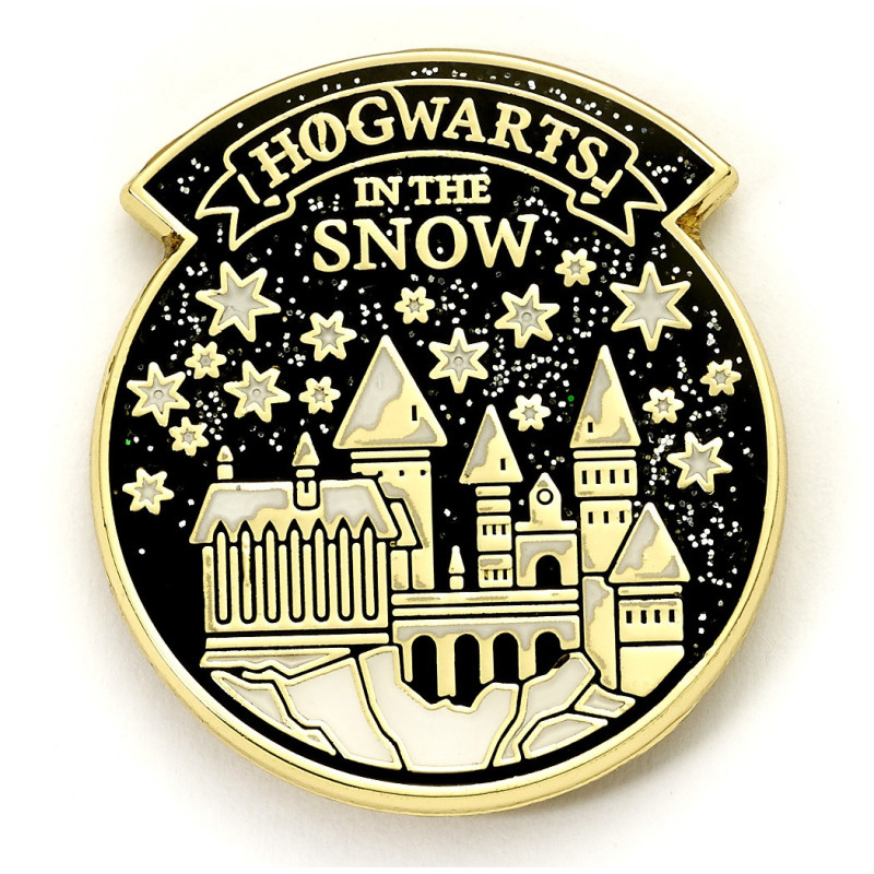 Harry Potter - Carte de voeux avec pins Hogwarts in the Snow