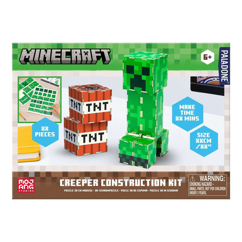 Minecraft - Puzzle 3D Creeper & TNT