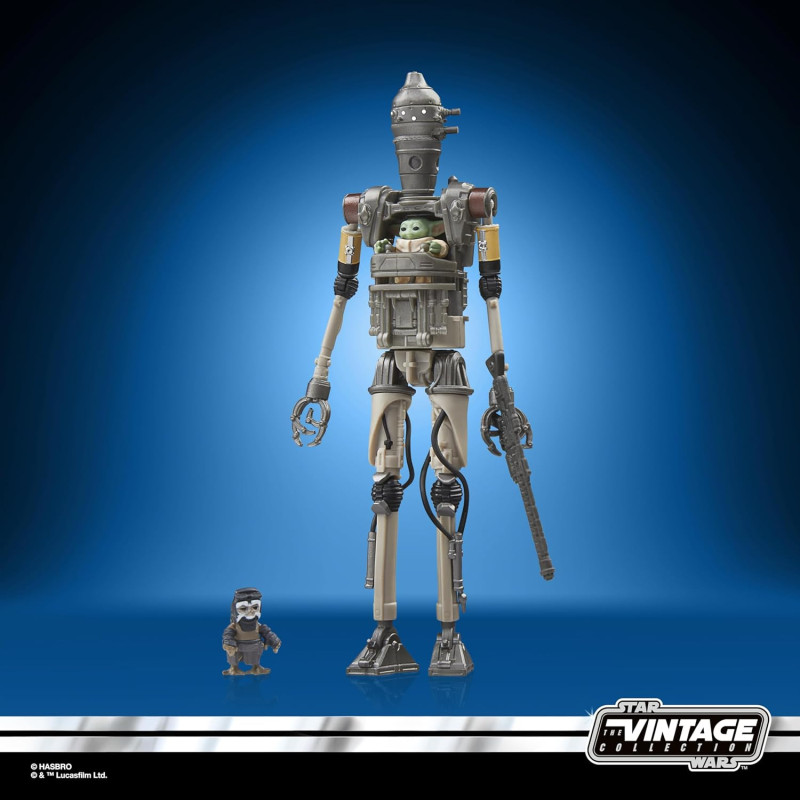 JUIN 2025 : Star Wars : The Mandalorian -  The Vintage Collection - Figurines IG-12, Grogu & Anzellan