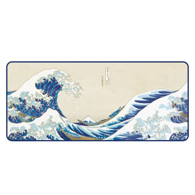 Hokusai - Tapis de bureau La Grande Vague de Kanagawa