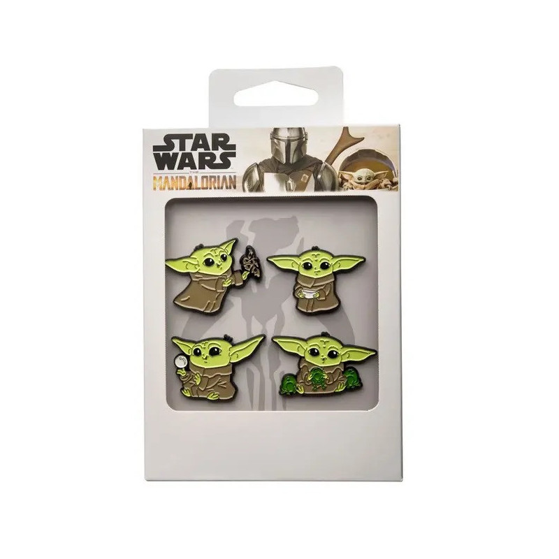 Star Wars : The Mandalorian - Set de 4 pins Grogu The Child