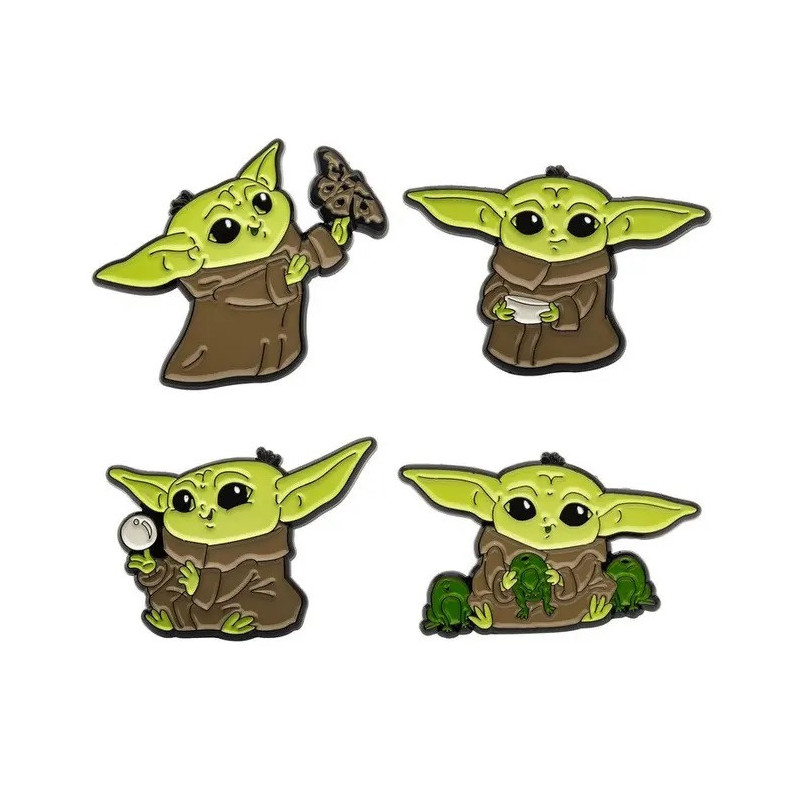 Star Wars : The Mandalorian - Set de 4 pins Grogu The Child