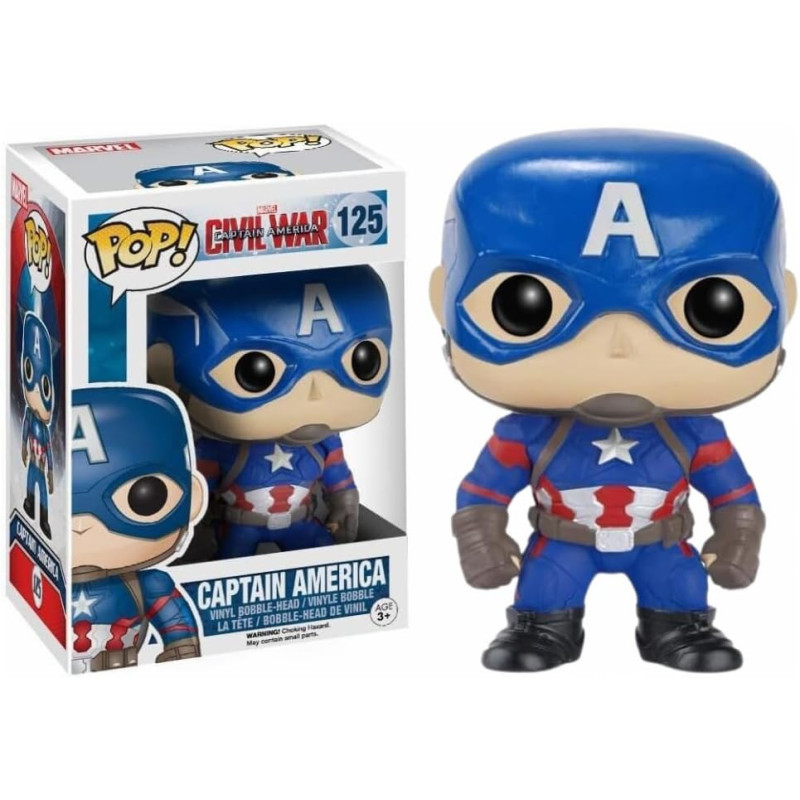 Marvel - Pop! Captain America Civil War - Captain America n°125