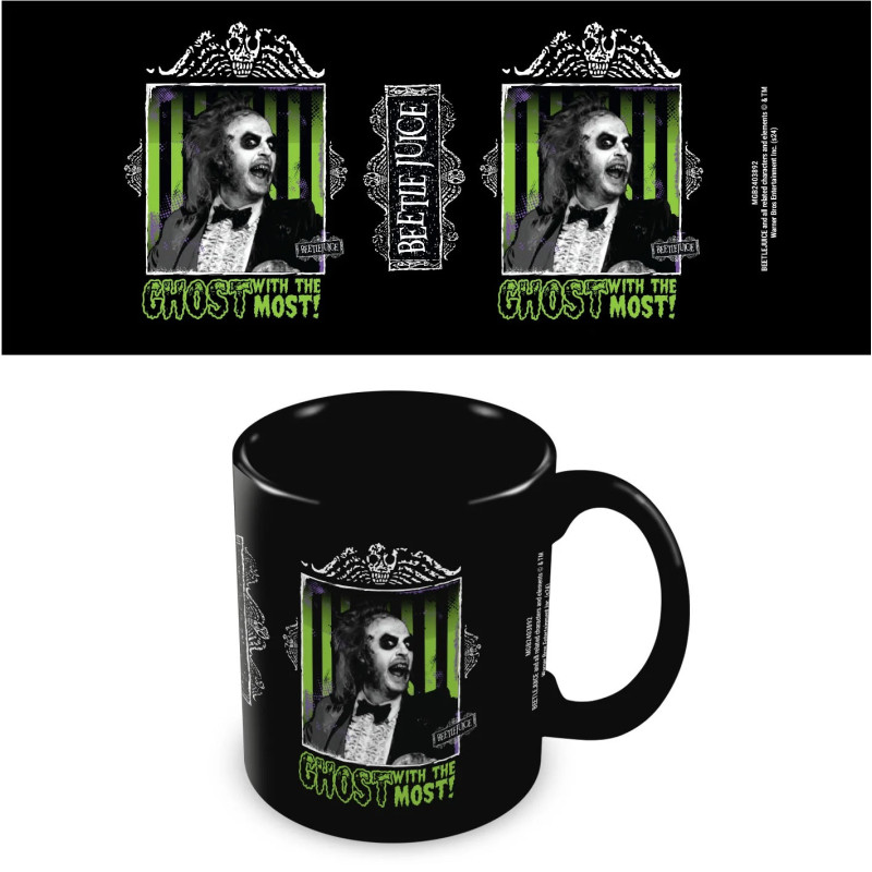 Beetlejuice - Mug Ghost With The Most intérieur noir