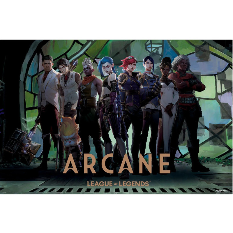 Arcane : League of Legends - grand poster Characters In Zaun Arcade (61 x 91,5 cm)