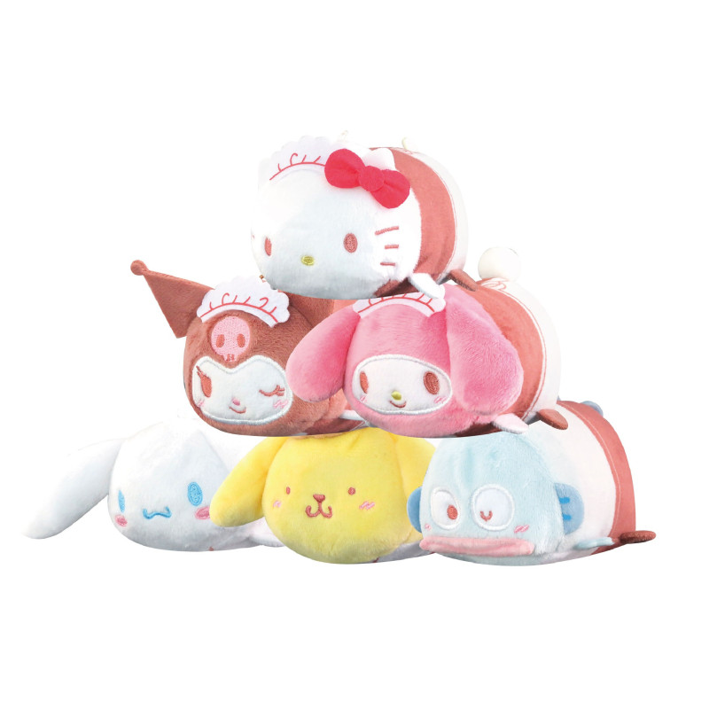 Sanrio - Peluche Potekoro Characters  1 EXEMPLAIRE ALEATOIRE