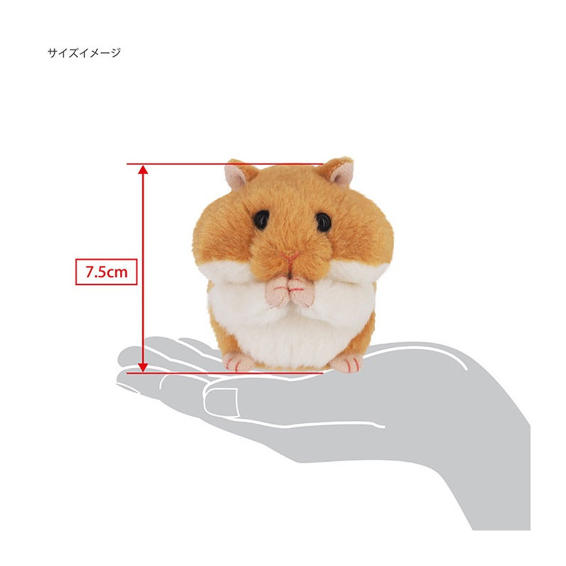 Peluche Mogomogo Hamster Golden-san 7 cm