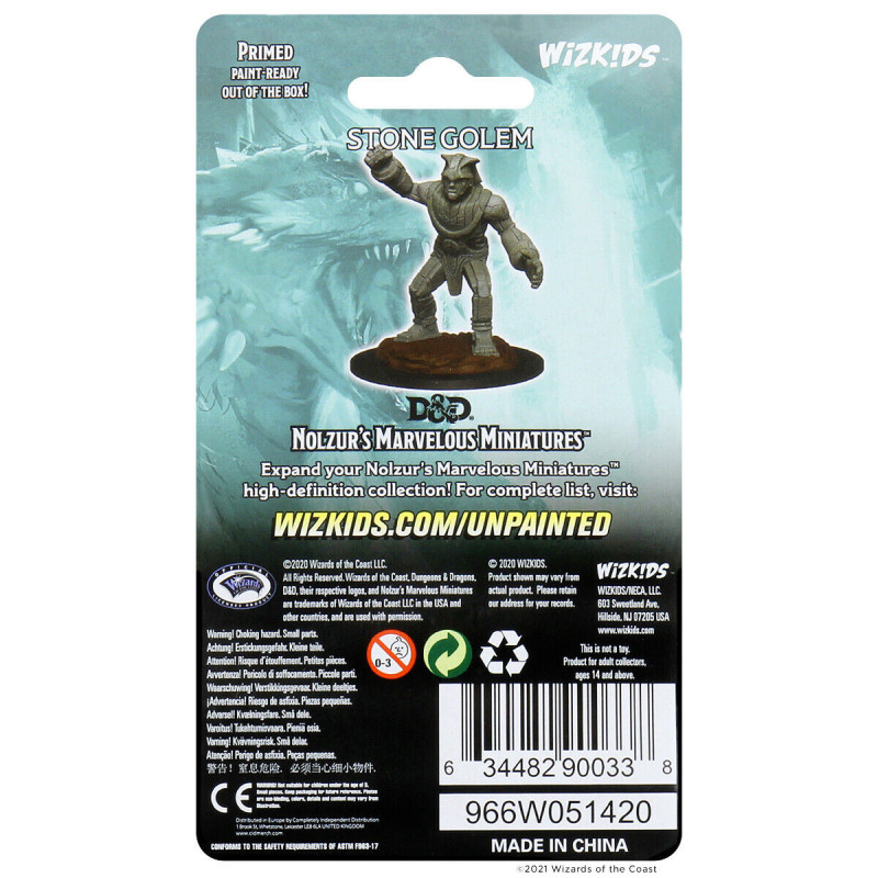 Dungeons & Dragons: Nolzur’s Marvelous - Figurine miniature à peindre Stone Golem