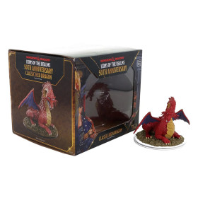 Dungeons & Dragons: Icons of the Realms - Figurine miniature pré-peinte Classic Red Dragon