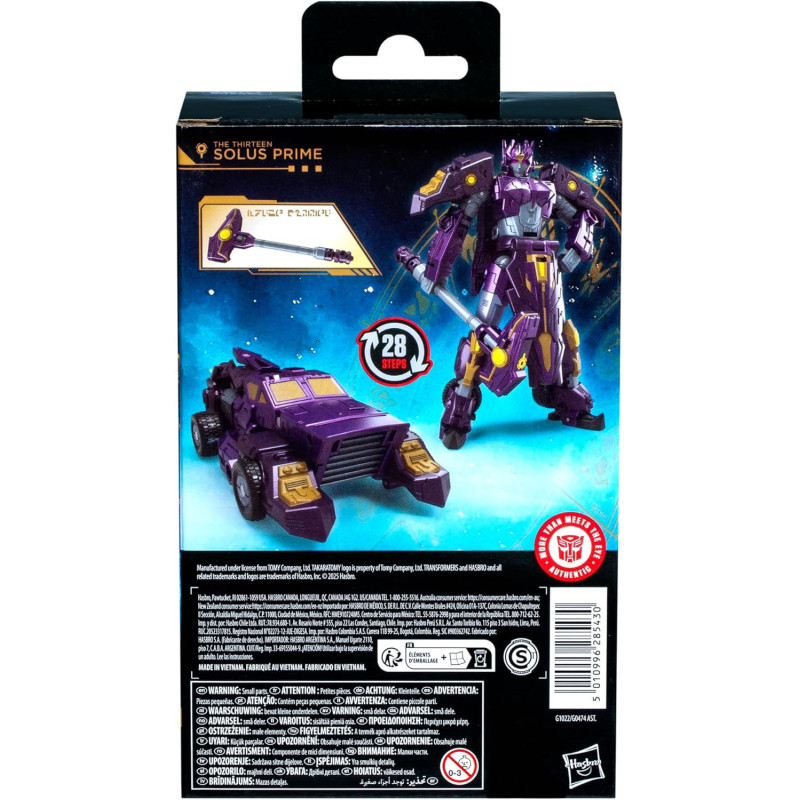 MAI 2025 : Transformers - Figurine Age of The Primes The Thirteen Solus Prime Classe Deluxe