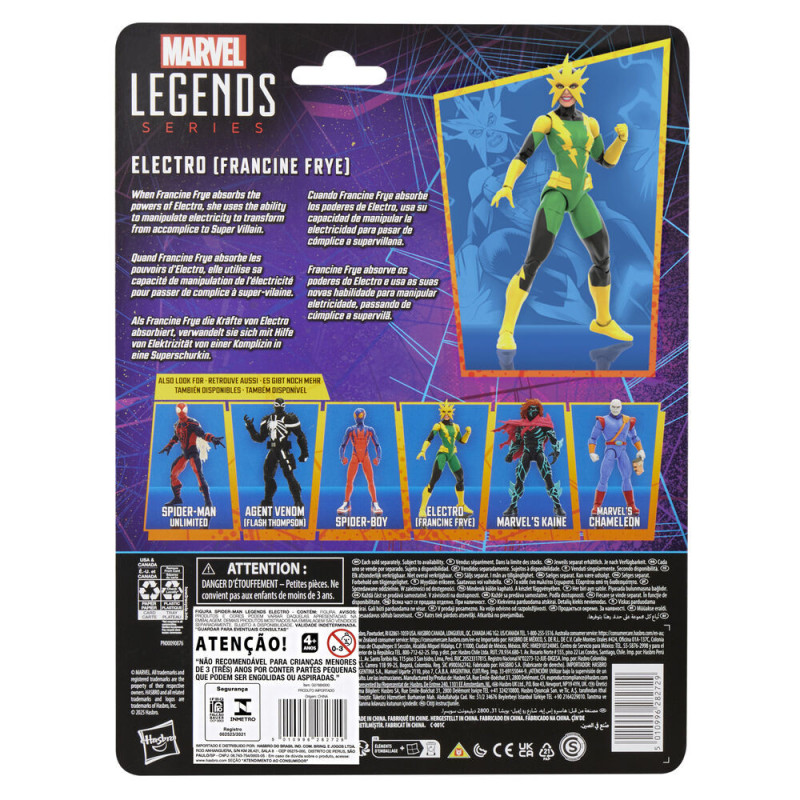 MARS / AVRIL 2025 : Marvel Legends - Spider-Man Comics : Electro Francine Frye