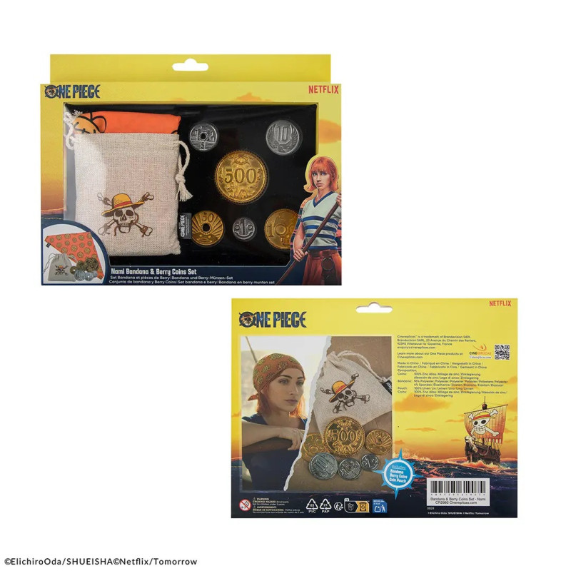 One Piece (Netflix) - Bandana de Nami & Pièces de Berry