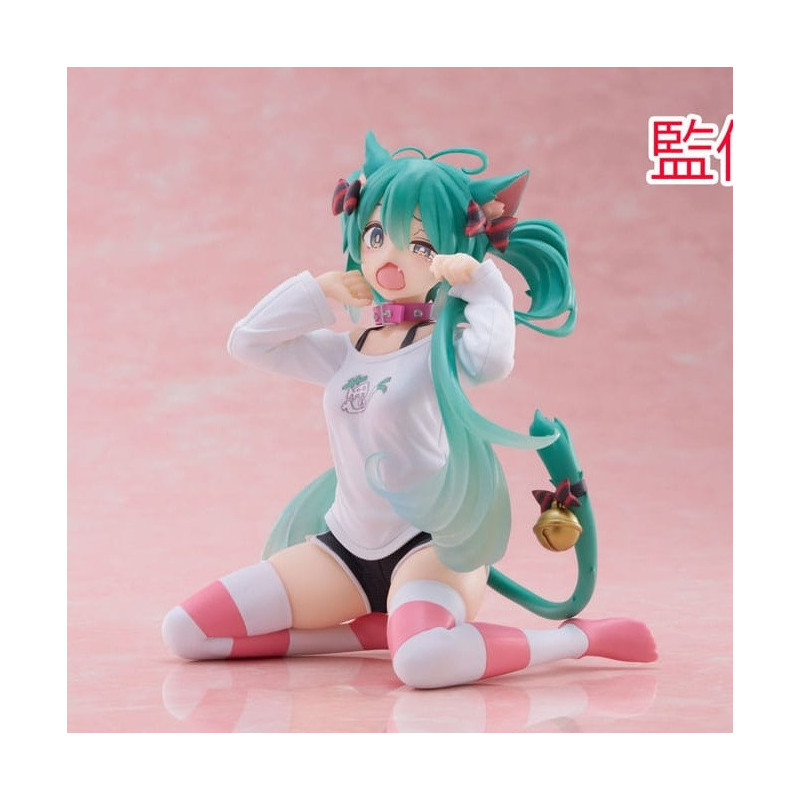 Hatsune Miku - Figurine Desktop Cute Figure Hatsune Miku Nekomimi  13 cm BOITE OUVERTE