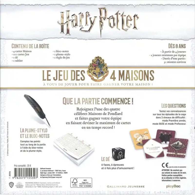 Harry Potter -  Le Jeu des 4 Maisons