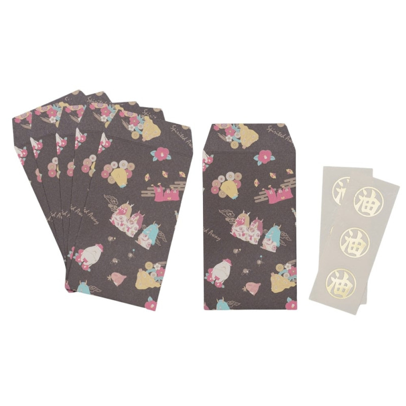 Spirited Away (Chihiro) - Set de 6 enveloppes + autocollants Aburaya