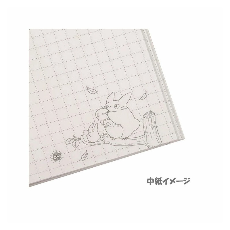 Mon Voisin Totoro - Carnet rétro B6 carreaux