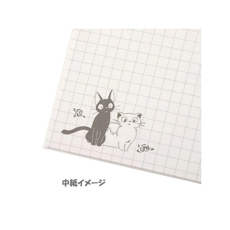 Kiki la Petite Sorcière - Carnet rétro B6 carreaux Jiji & Lily